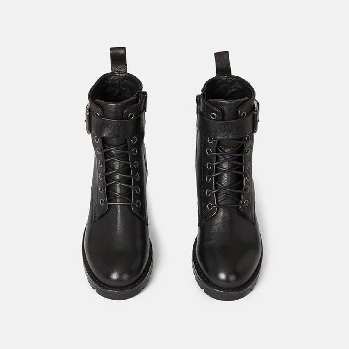 Botines negros con cordones Minelli a la venta en La Redoute. (Precio: 149,95 euros)