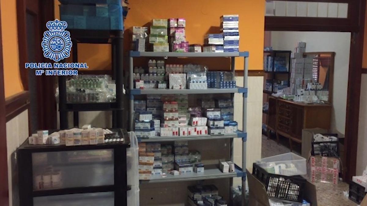 La Policía Nacional interviene 20 millones de dosis de medicamentos ilegales