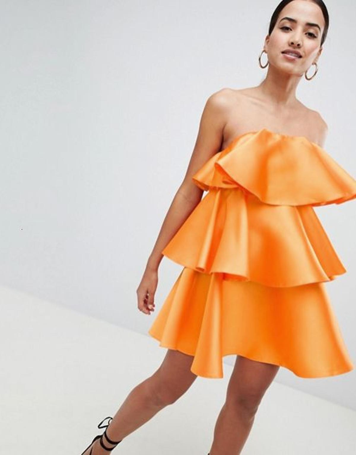 Vestido de volantes de Asos