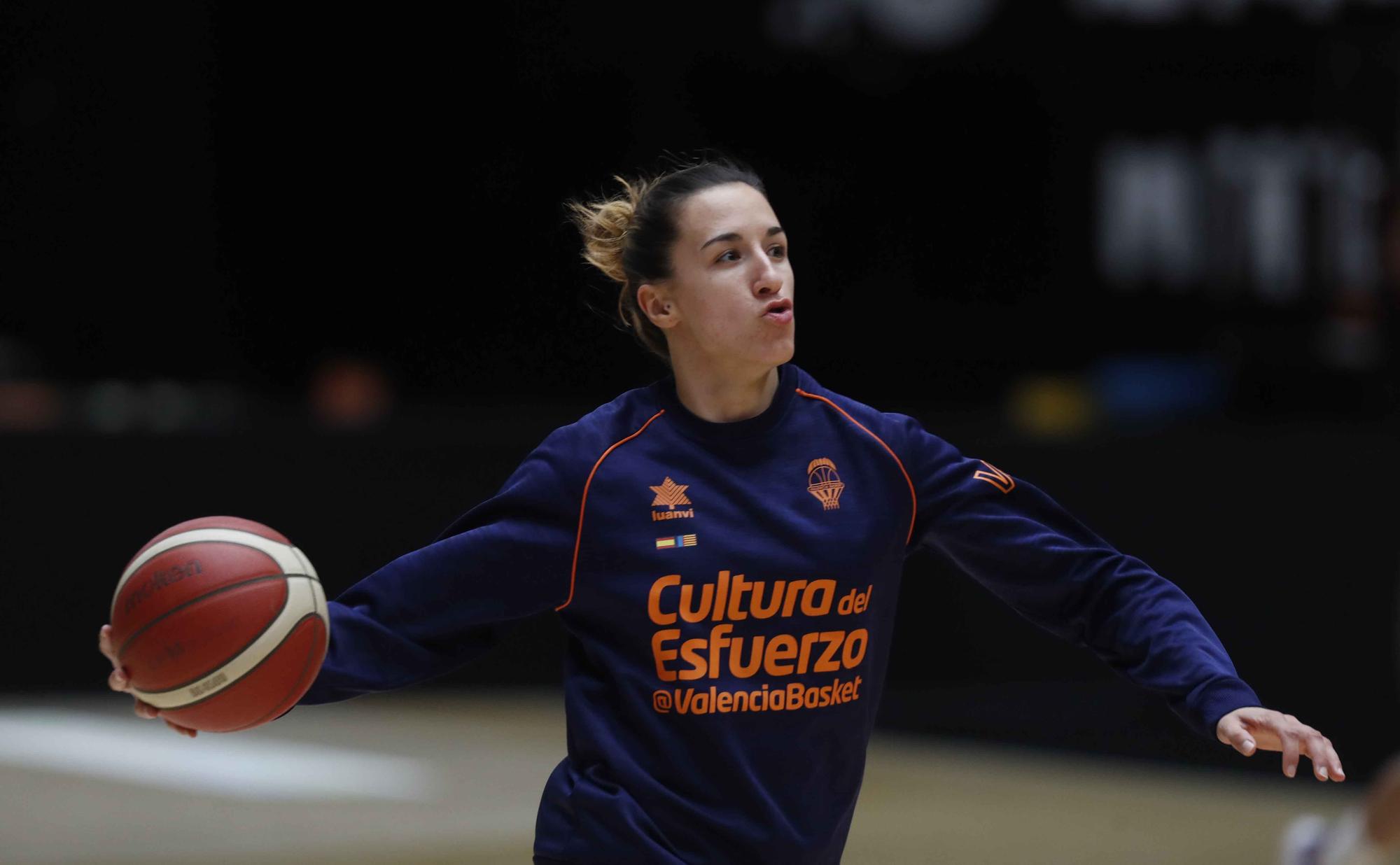 Último entrenamiento de Valencia Basket antes del partido de Eurocup Women frente al Fuenlabrada