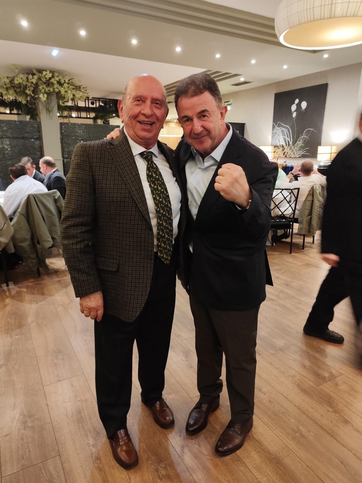 Valentín Villabona con Martín Berasategui hace escasas fechas, en Asturias.