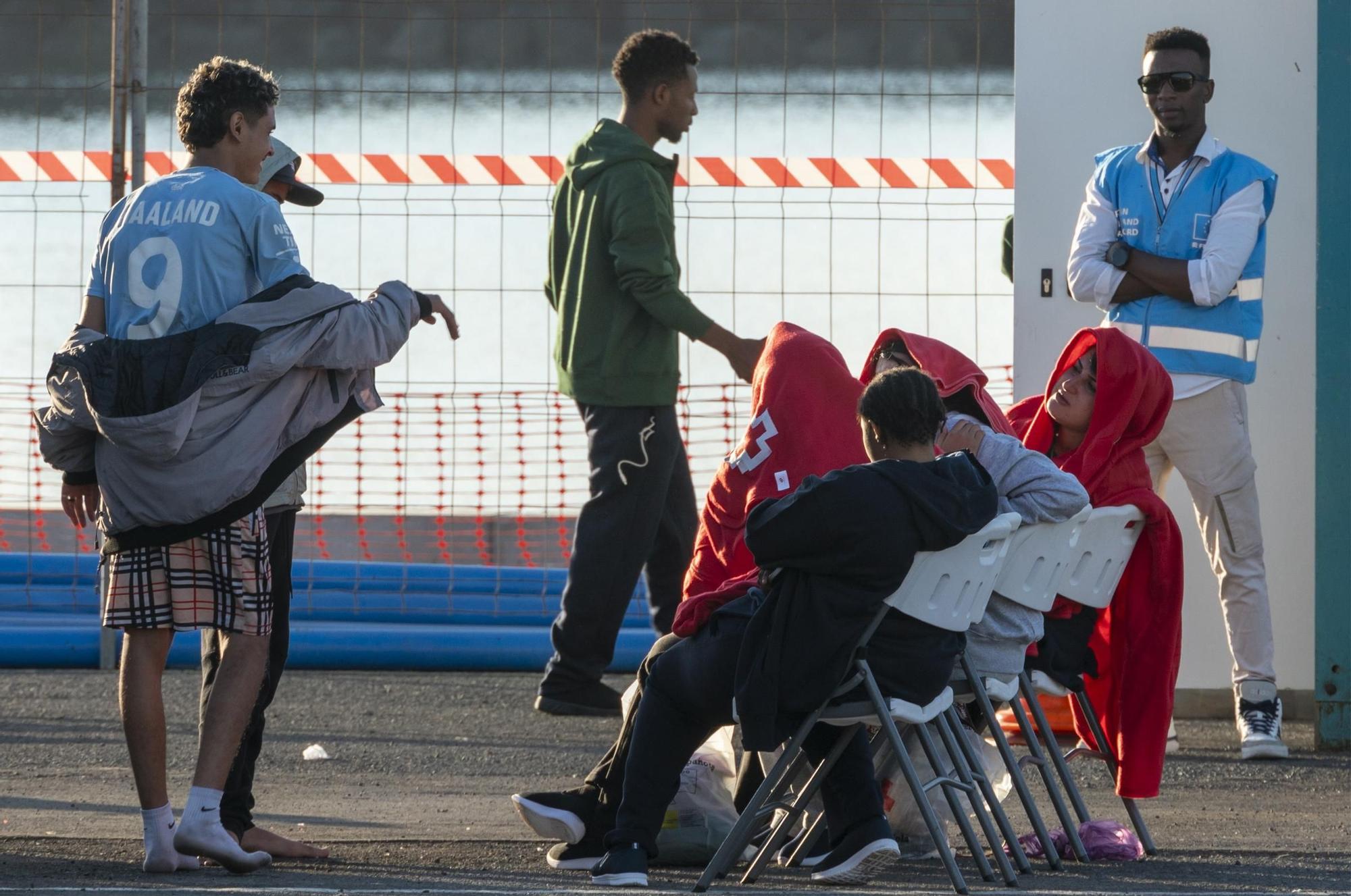 Migrantes rescatados cerca de Lanzarote (11/09/2023)