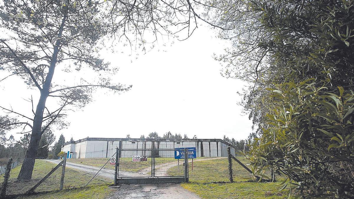 Depósito de agua municipal ubicado en el Camiño dos Vilares, en Santiago.