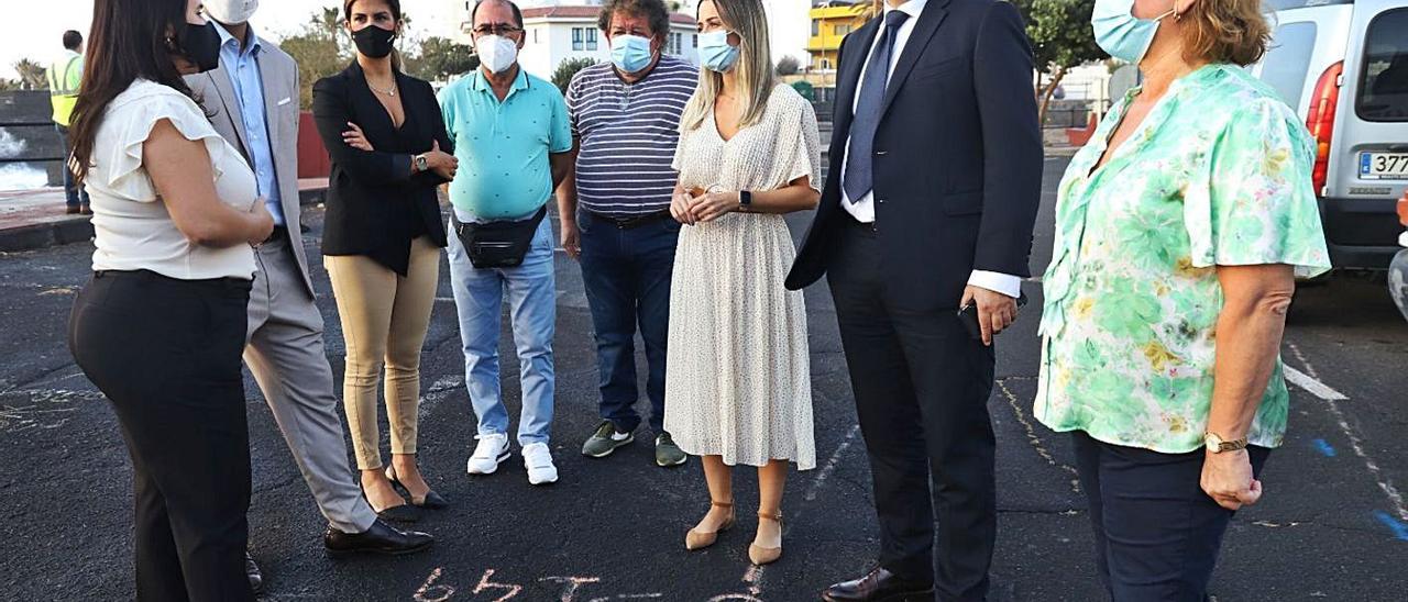 Las autoridades inspeccionaron ayer la zona afectada.