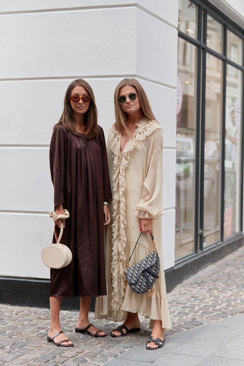 Sandalias planas vistas en el 'street style' de Copenhague