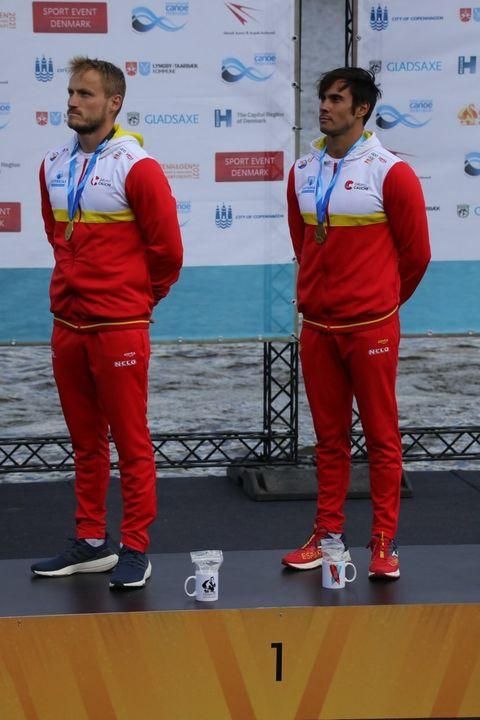 Germande y Cooper, en el podio.
