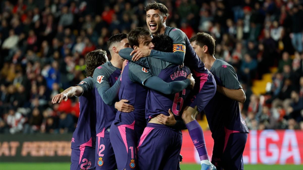 El Espanyol fue una piña en la goleada de Vallecas