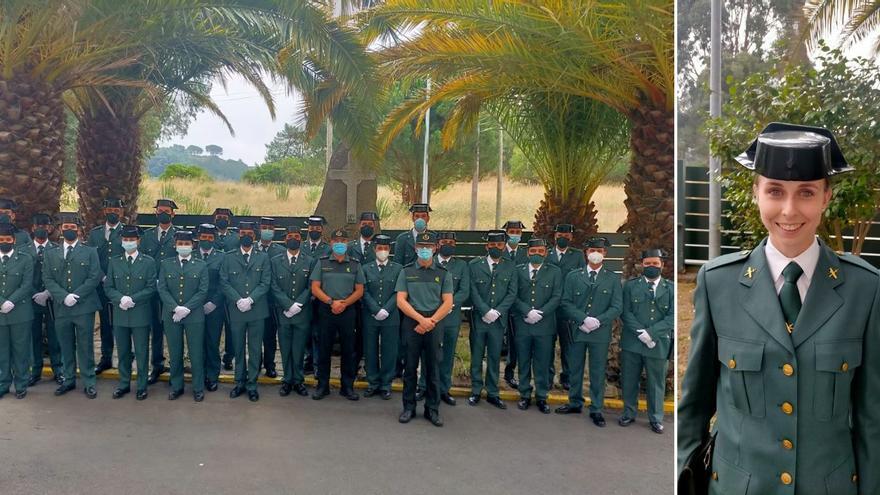 La ourensana Adriana Rial, hija de un agente, número uno de la Guardia Civil