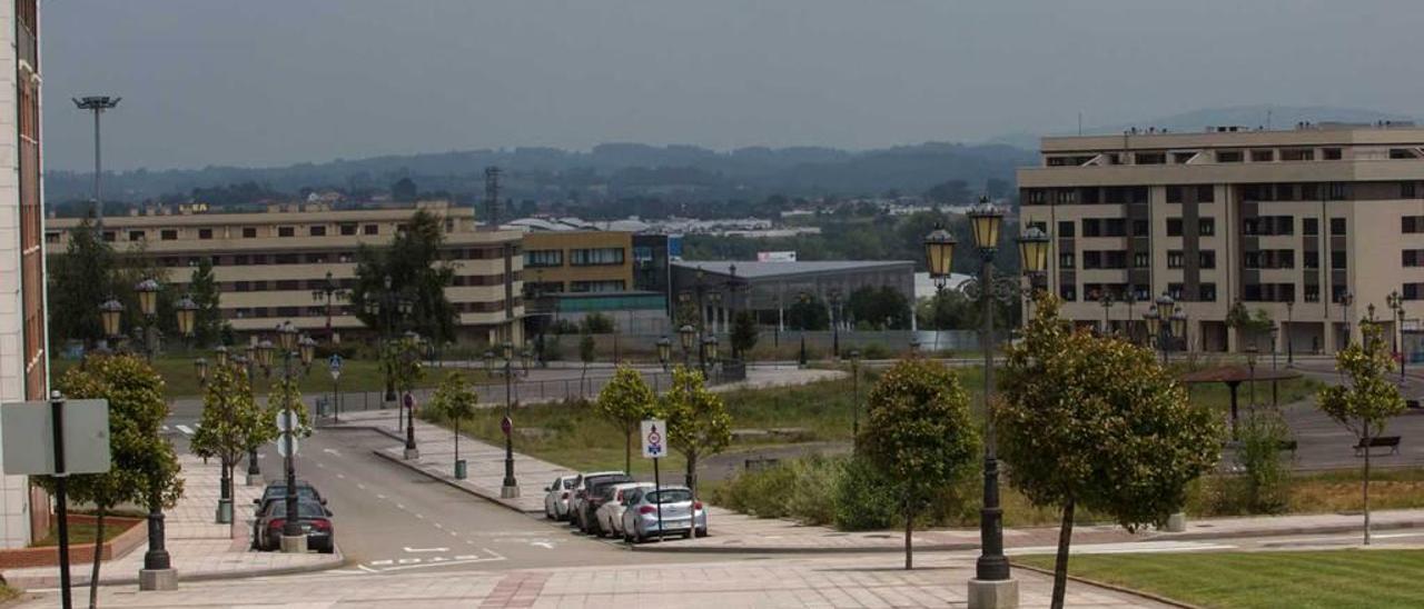 Una parte del área residencial de Prado de la Vega, en el entorno del nuevo HUCA.