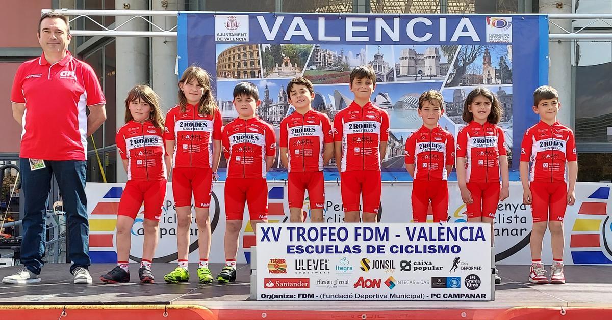 Se disputó este pasado sábado en la zona exterior del Velódromo Municipal Luis Puig de Valencia el XV Trofeu FDM-València para Escuelas de Ciclismo.