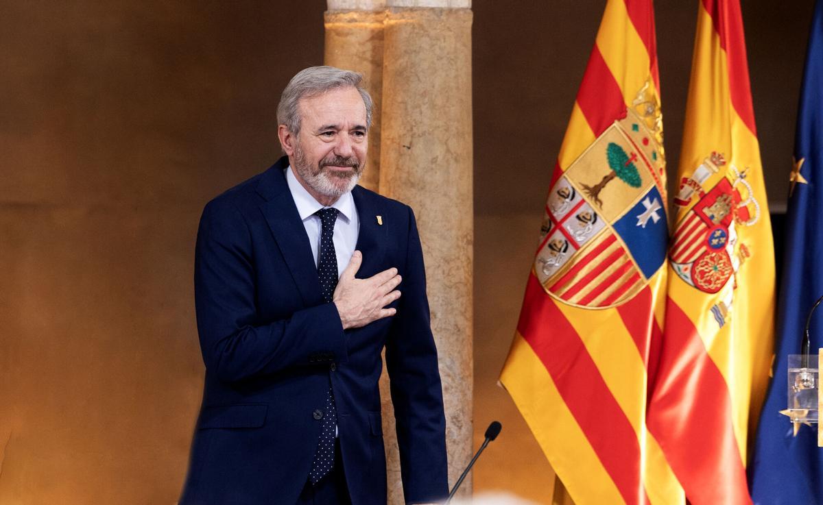 Jorge Azcón, recién reelegido presidente de la comunidad de Aragón