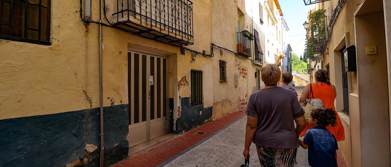 Viviendas en el casco antiguo de Cocentaina.