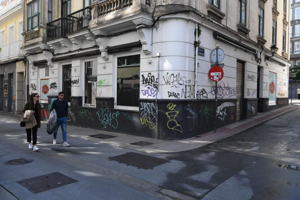 Pintadas de COAS en A Coruña