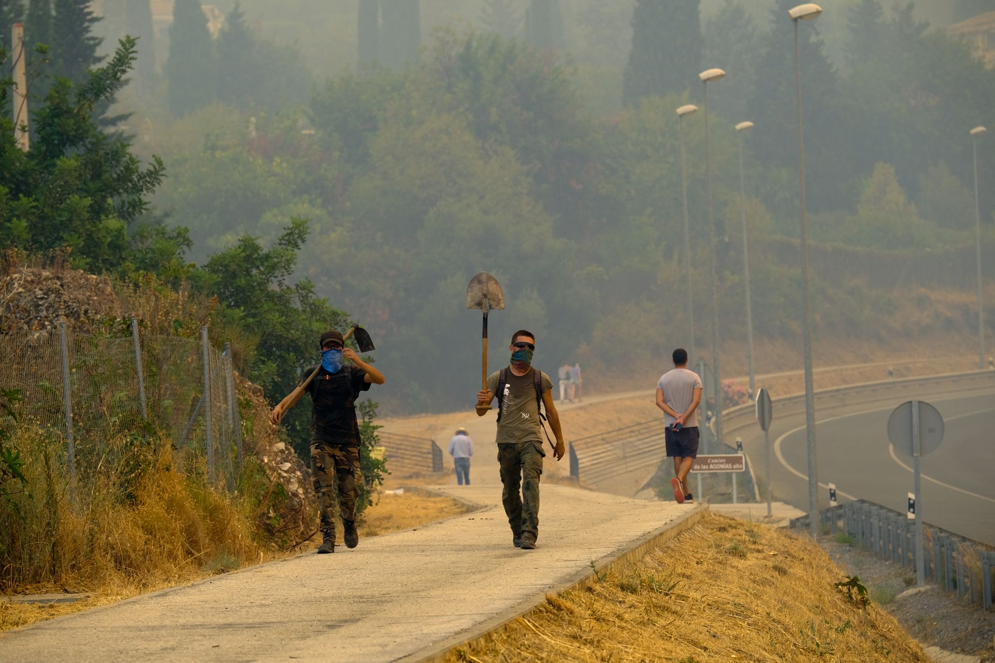 Imágenes del incendio en la Sierra de Mijas