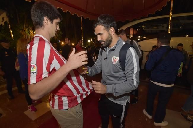 Llegada del Athletic de Bilbao a Gran Canaria.