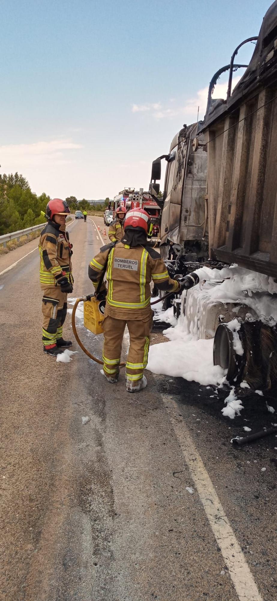 Intervención de los bomberos de la DPT esta tarde