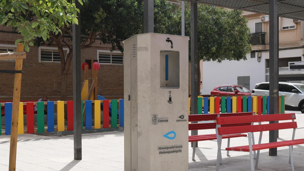 Fuente de agua exterior en Catarroja.