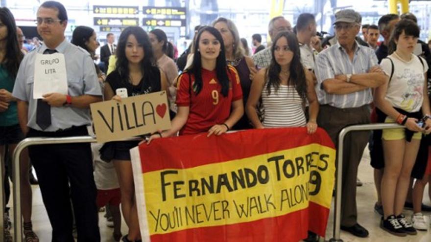 La Roja ya está en España