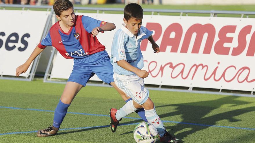 El alevín del Celta cae en los cuartos de la Liga Promises