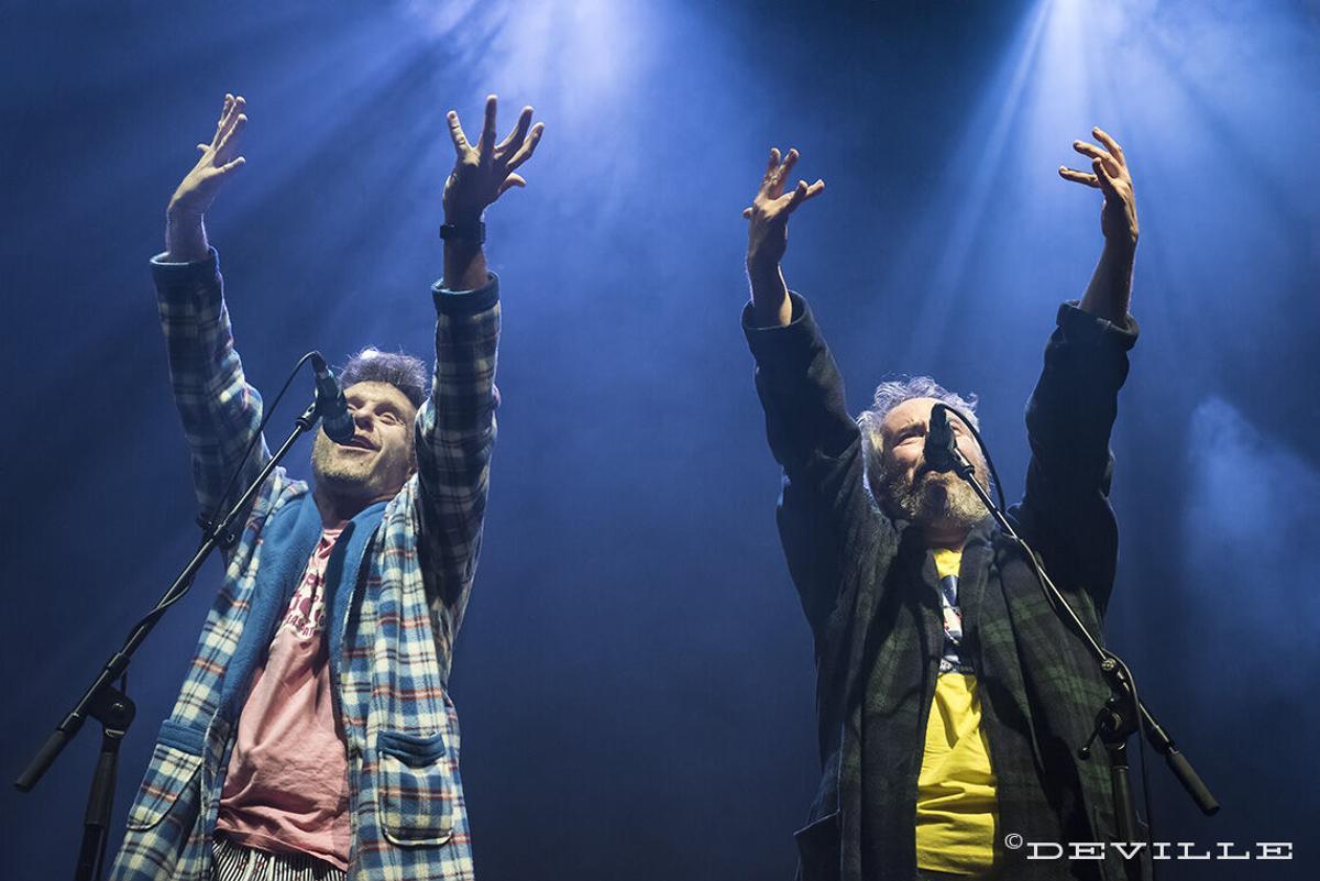 Los Gandules, durante una de sus actuaciones en directo