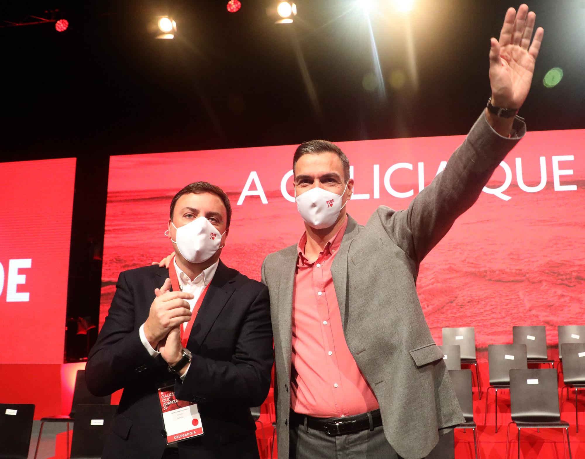 Pedro Sánchez clausura el congreso del PSdeG en Santiago