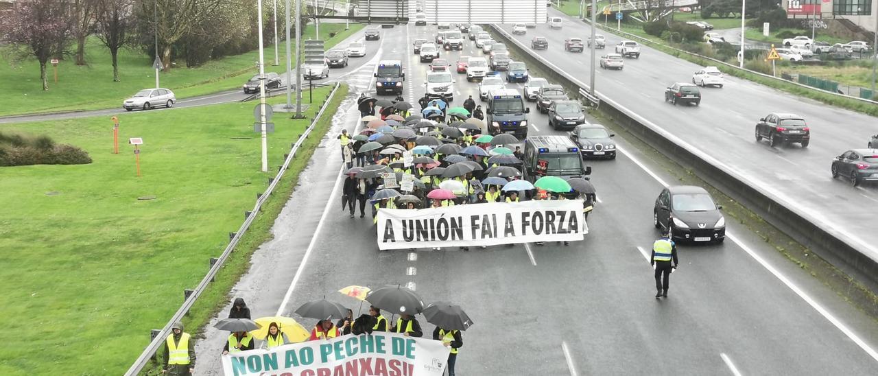 Las protestas contra la Agenda 2030 llegan a A Coruña: los ganaderos marchan por Alfonso Molina.