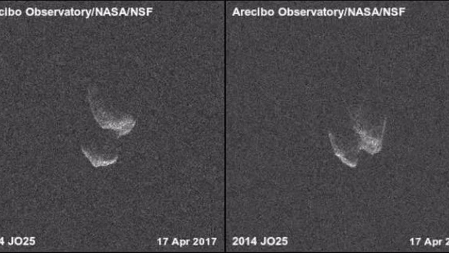 Primeras imágenes del asteroide JO25