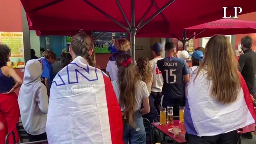 Así viven los franceses la final del Mundial en Gran Canaria