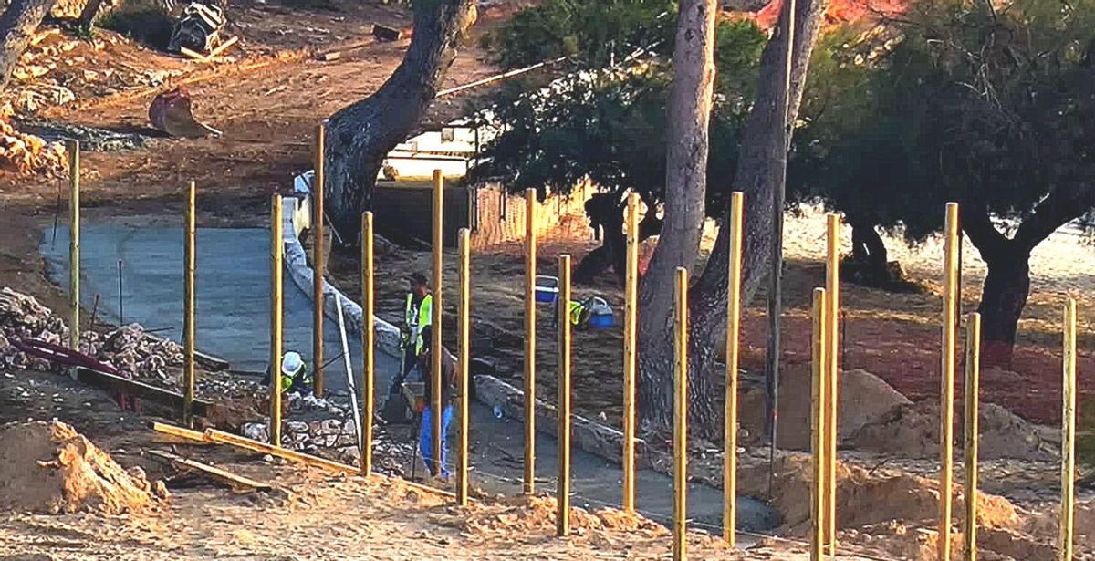 Otra imagen de la actuación municipal.