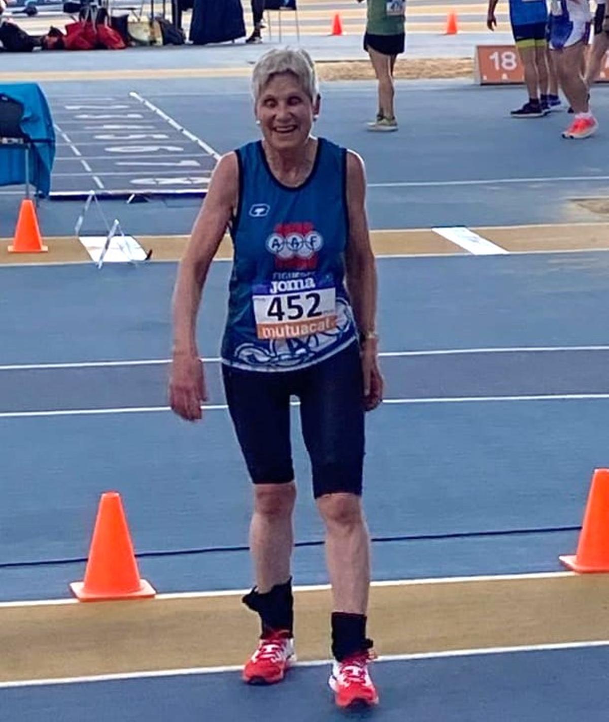 Maria Asunción Alberch en una competició.