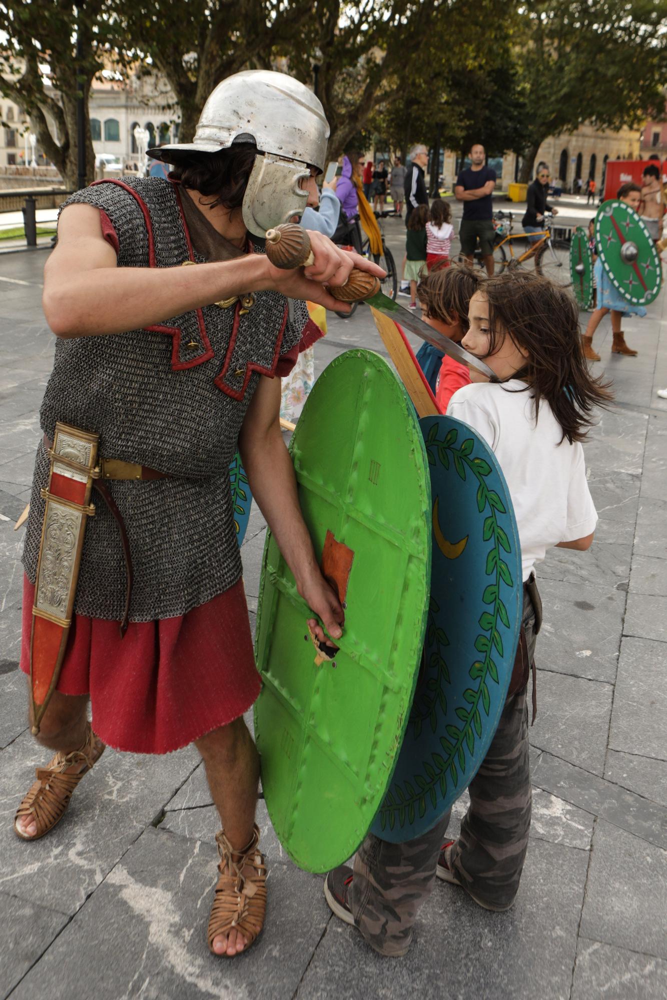 En imágenes: Recreación romana en Campo Valdés