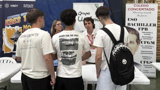 Empresas y alumnado conectaron en la jornada.