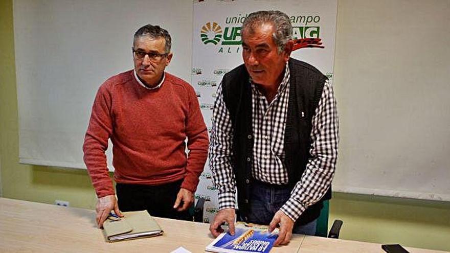 Lorenzo Rivera ( a la izquierda) y Aurelio González en una rueda de prensa conjunta como Alianza.