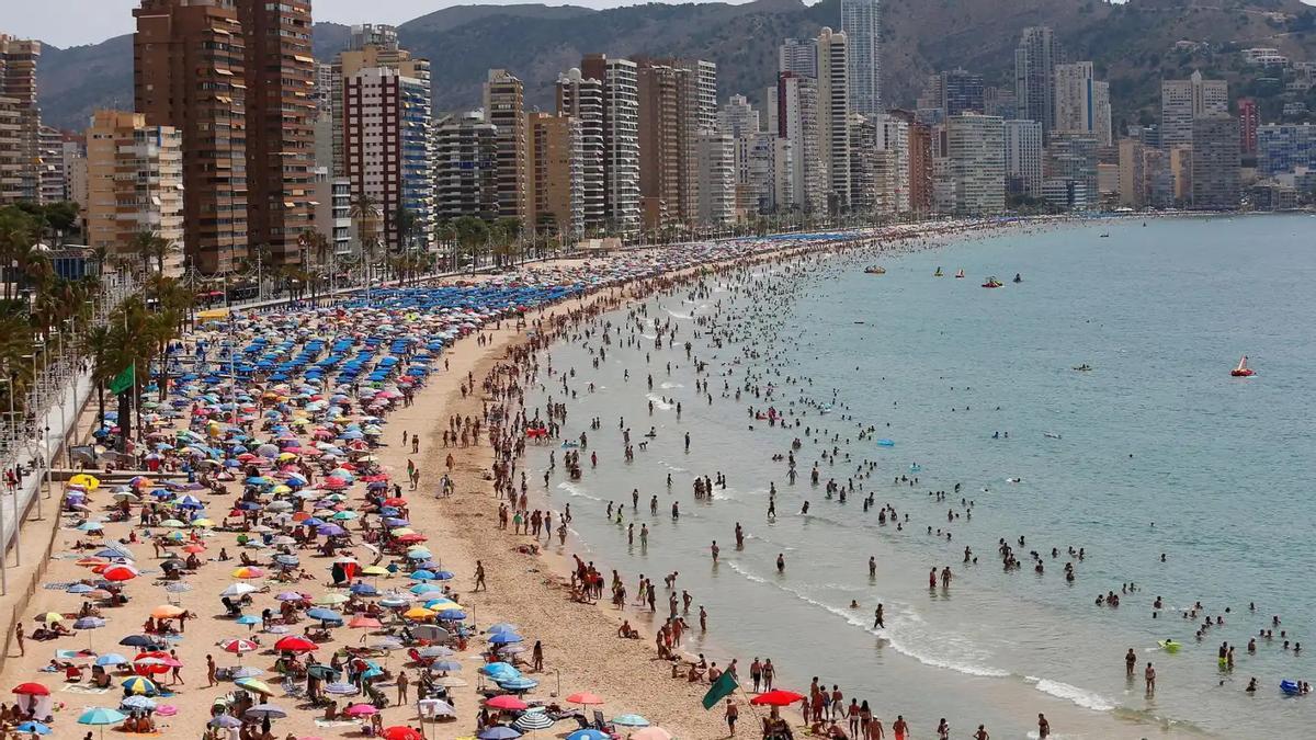 Playa de Levante, en Benidorm.