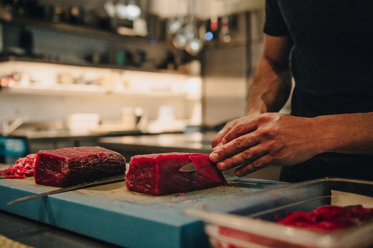 Así es y esto se come en el restaurante Open de Alicante