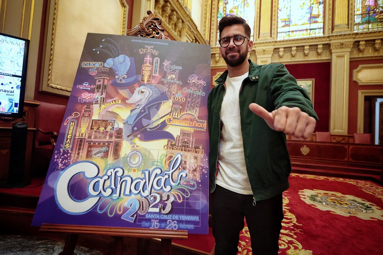 Presentación del cartel del Carnaval de Santa Cruz de Tenerife 2023