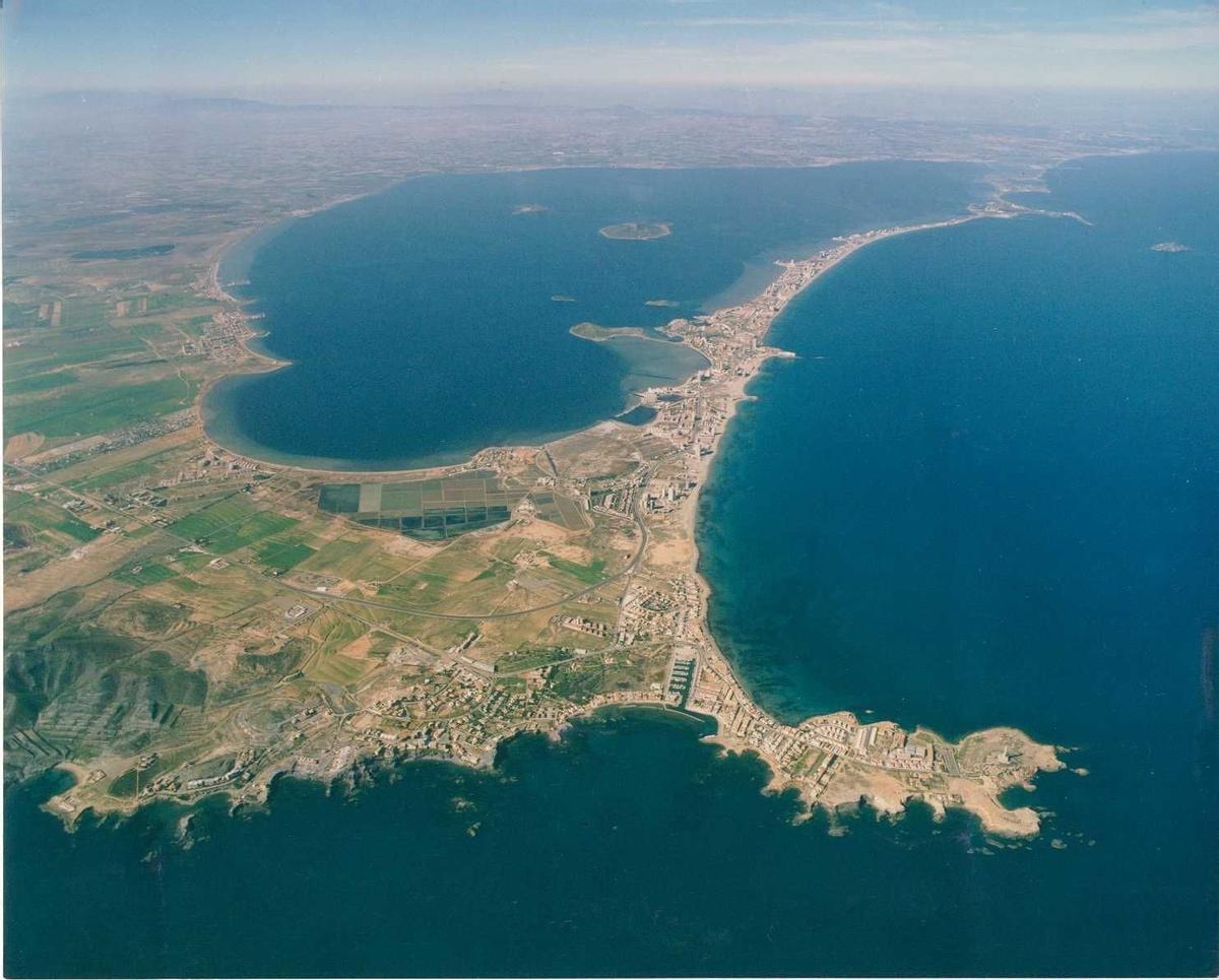 Vista aérea del Mar Menor