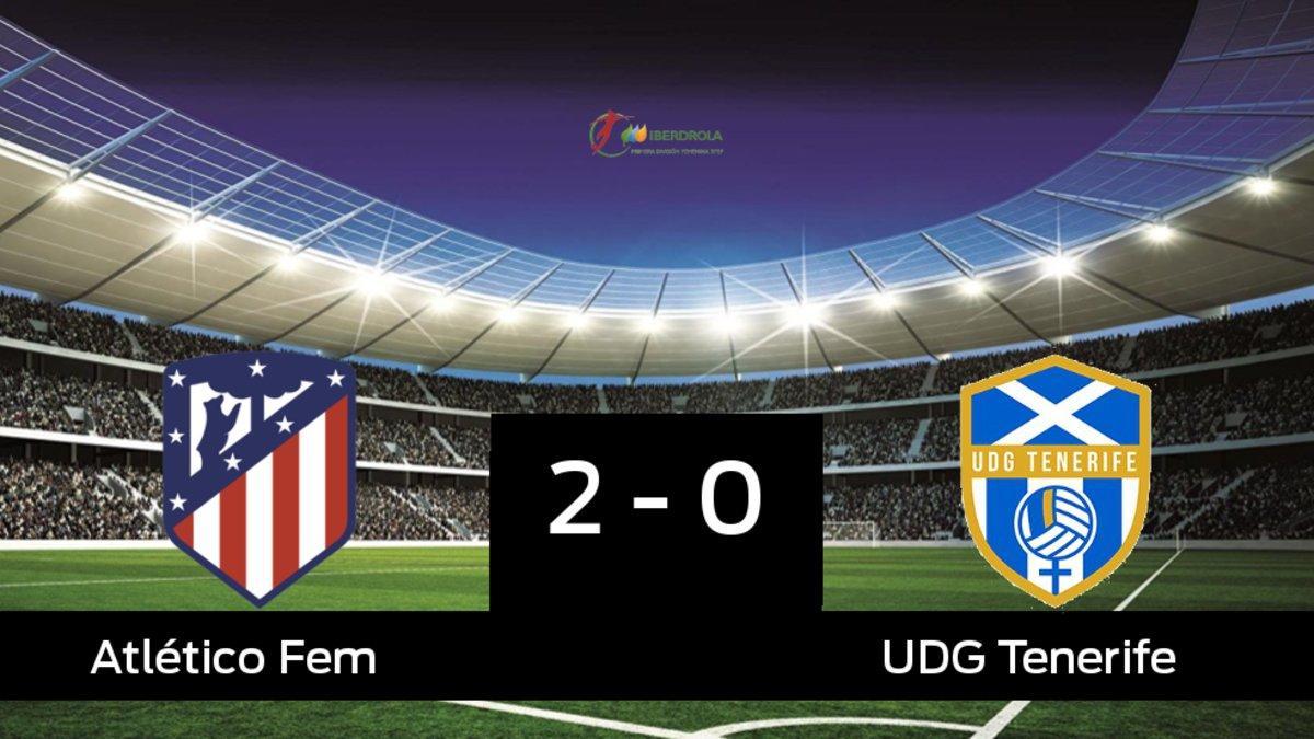 El Atlético de Madrid Femenino derrotó al Granadilla Tenerife Egatesa por 2-0