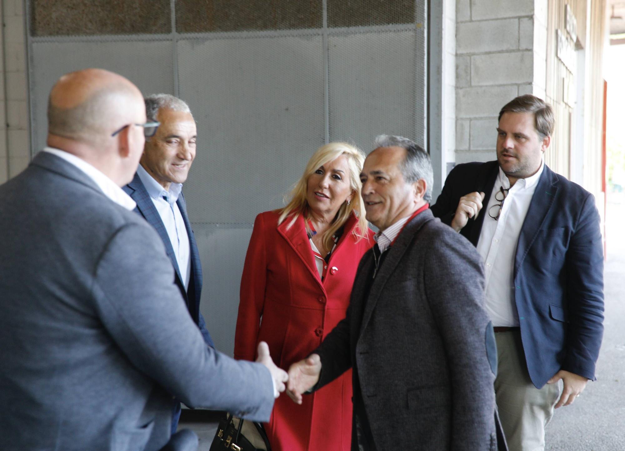 En imágenes: Así fue la visita de los técnicos de la Federación Española y portuguesa de Fútbol a El Molinón