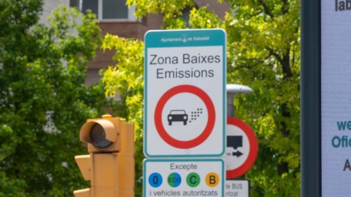 Senyalització de Zpona de Baixes Emissions (ZBE)
