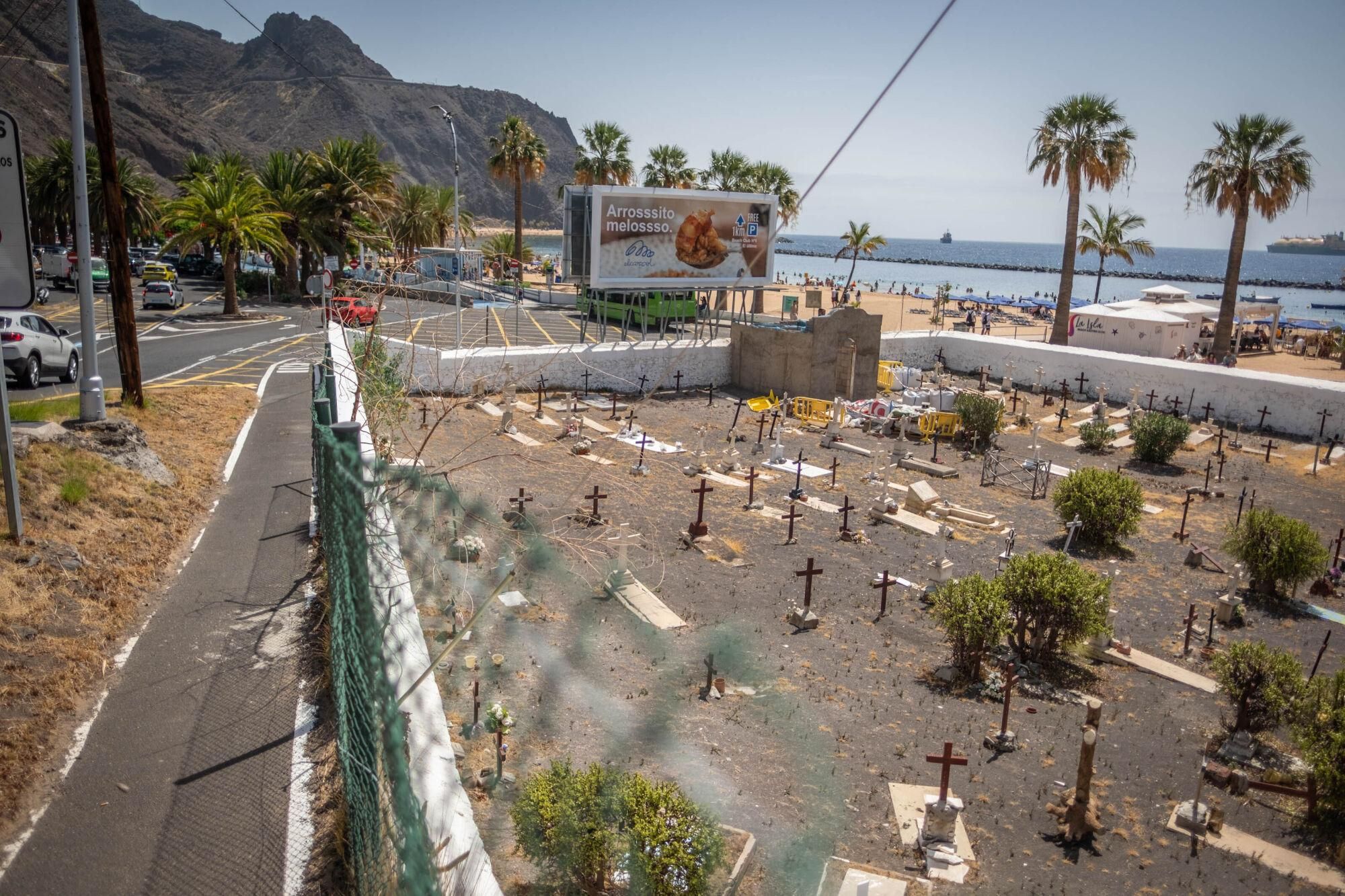 Obras en el cementerio de San Andrés, en Santa Cruz de Tenerife