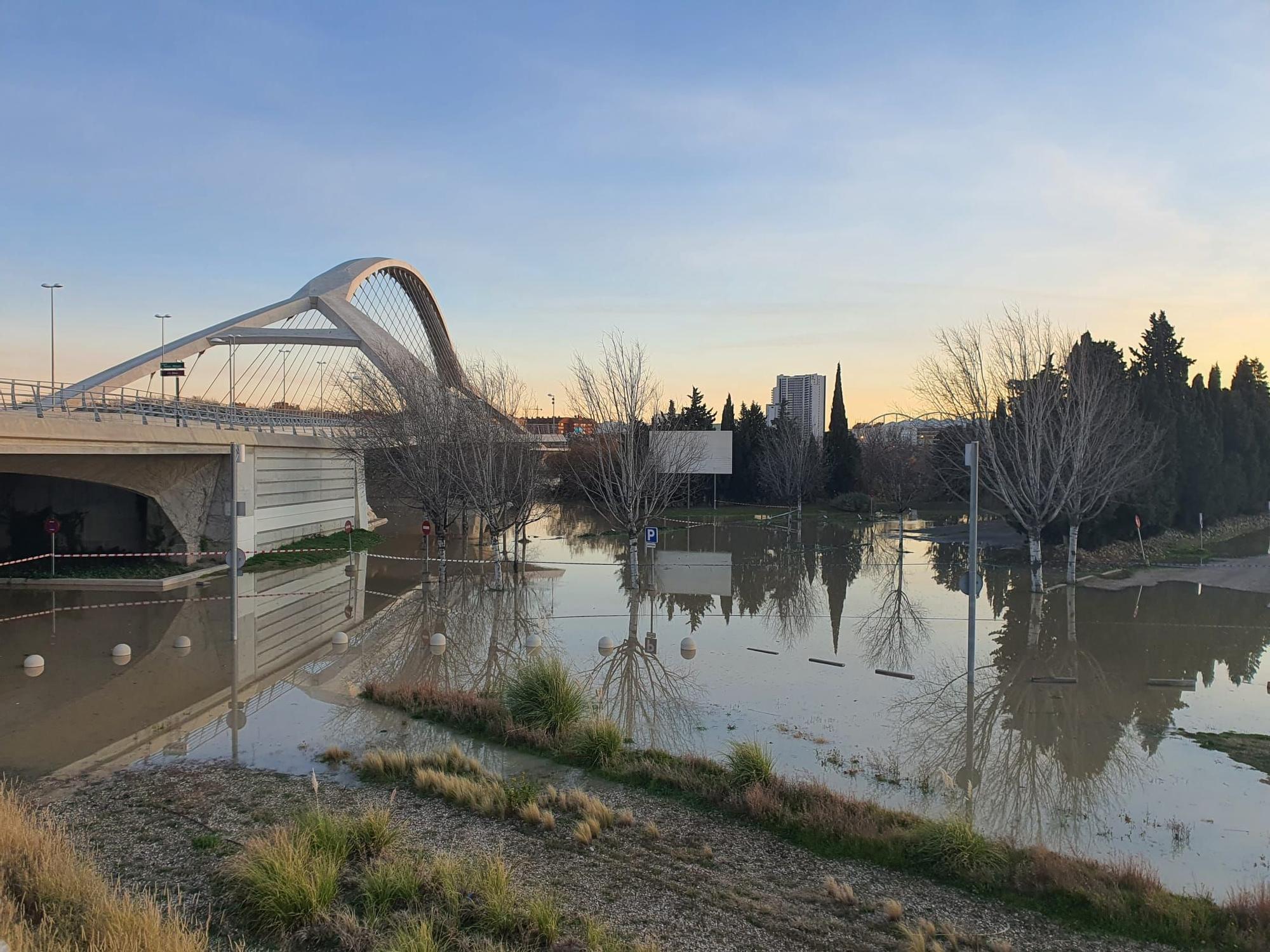 FOTOGALERÍA | El Ebro a su paso por Zaragoza -12 de diciembre de 2021