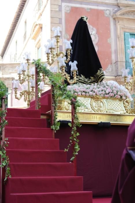 Coronación de la Virgen de la Soledad en la plaza Belluga