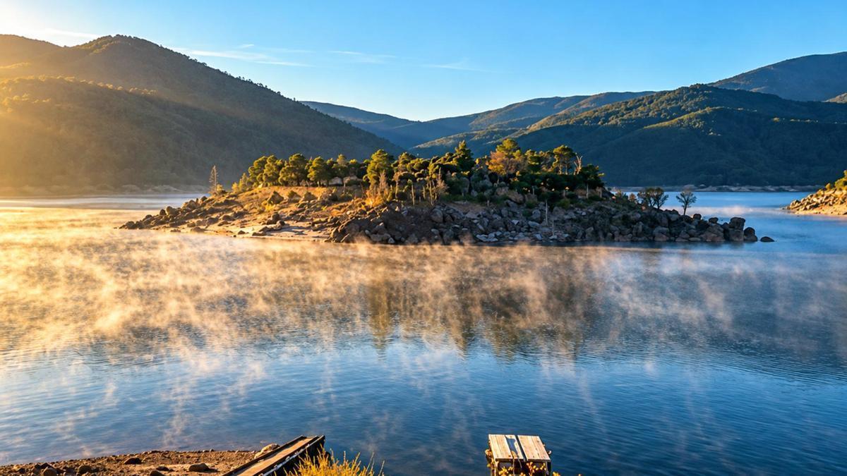 ¿Dormir en una isla dentro de un lago a una hora de Madrid? Si... se puede.