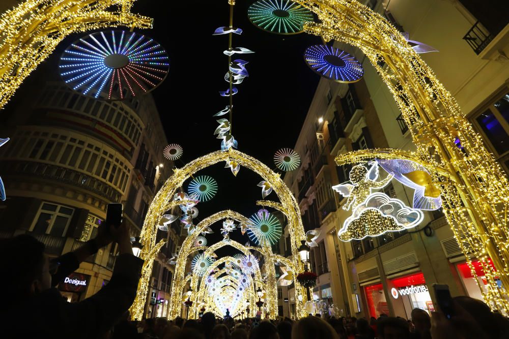 Encendido de las luces de Navidad de Larios en Málaga