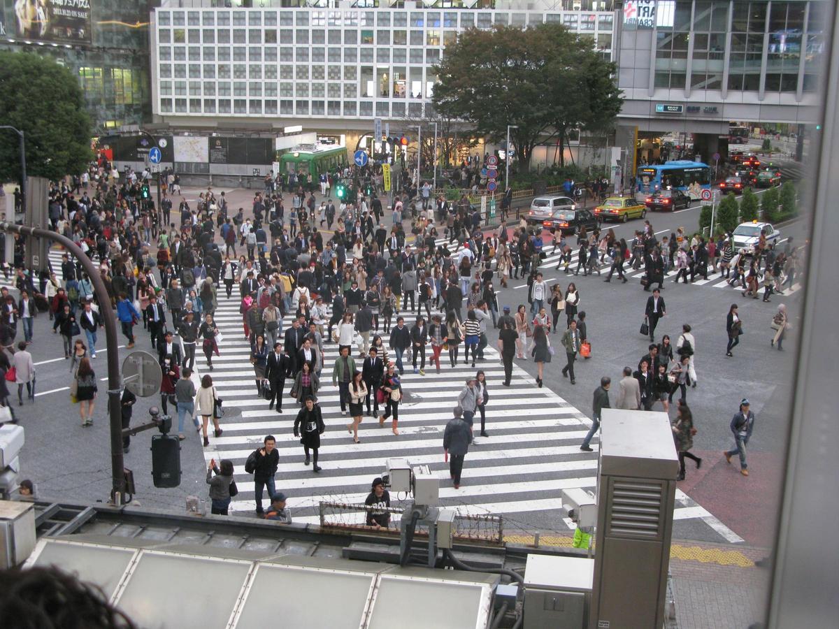 El cruce de Shibuya en Tokio (Japón).