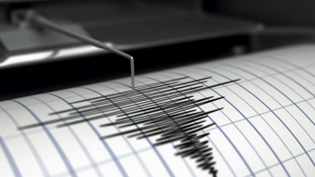 Un sismógrafo registra un terremoto.