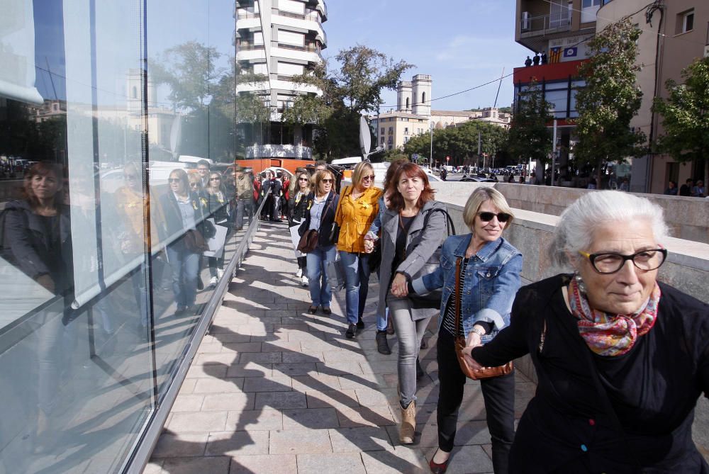 Protesta dels treballadors de la Generalitat a Girona