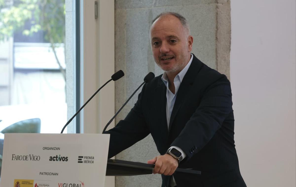 David Regades, en la sede de Zona Franca.