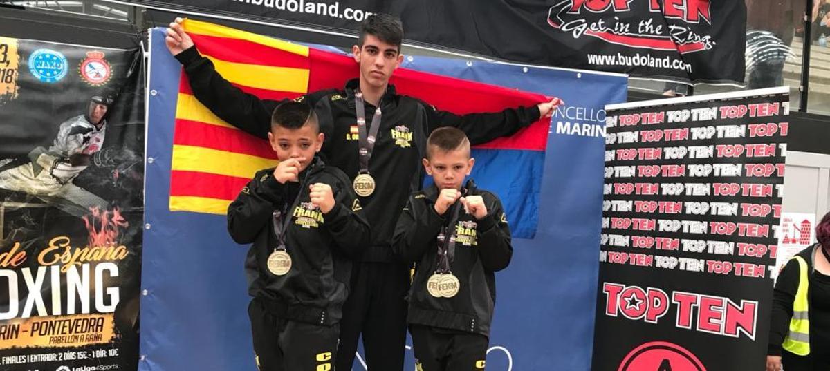 Arturo Mateo, a la izquierda; Daniel Ortiz, en el centro; y Juan Mateo, a la derecha